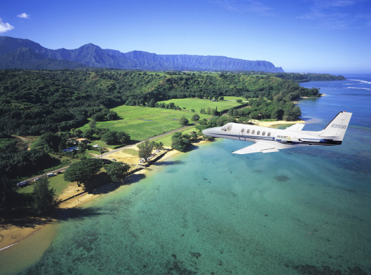 Luxury Jet Charters to Princeville Kauai